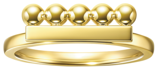 リング〈バランス シェイプ シグネチャー〉［K18イエローゴールド］¥275,000（タサキ）