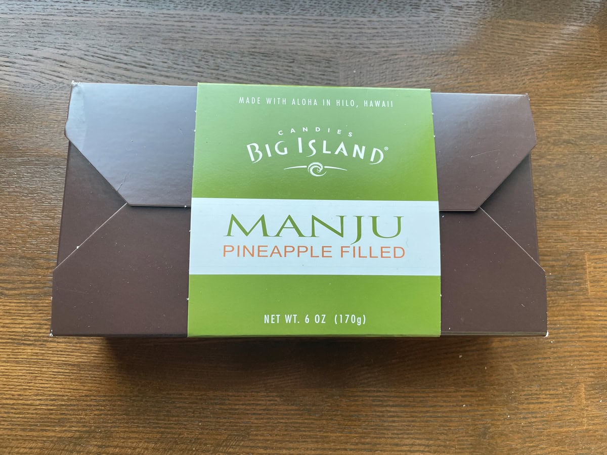 【ビッグアイランド・キャンディーズ】”MANJU”って書いてあります。でも、饅頭ではなーい！