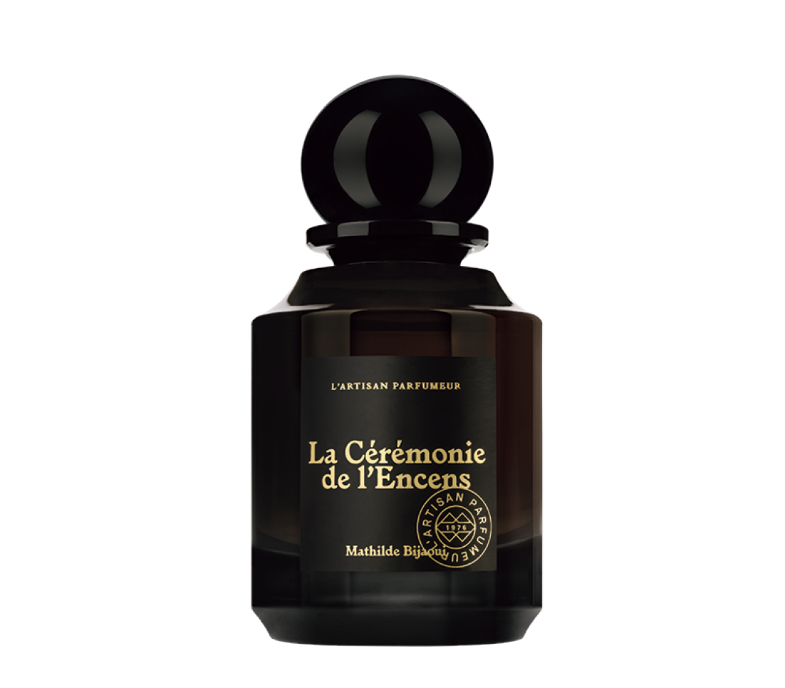 シダーウッド&ペッパーでインセンスを再現。ラ セレモニー ドゥ ロンソン オードパルファム 75mL ¥40,480（ラルチザン パフューマー）