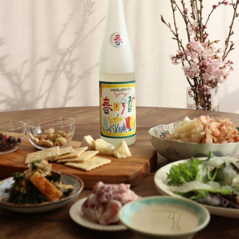 女子ウケ確実。軽やかなうすにごりで、春の乾杯は【春吟醸】で華やかに!