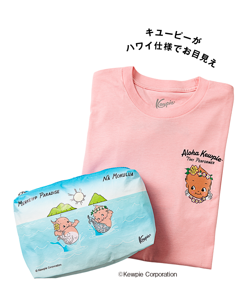 Tシャツ＄35、ポーチ＄12.60