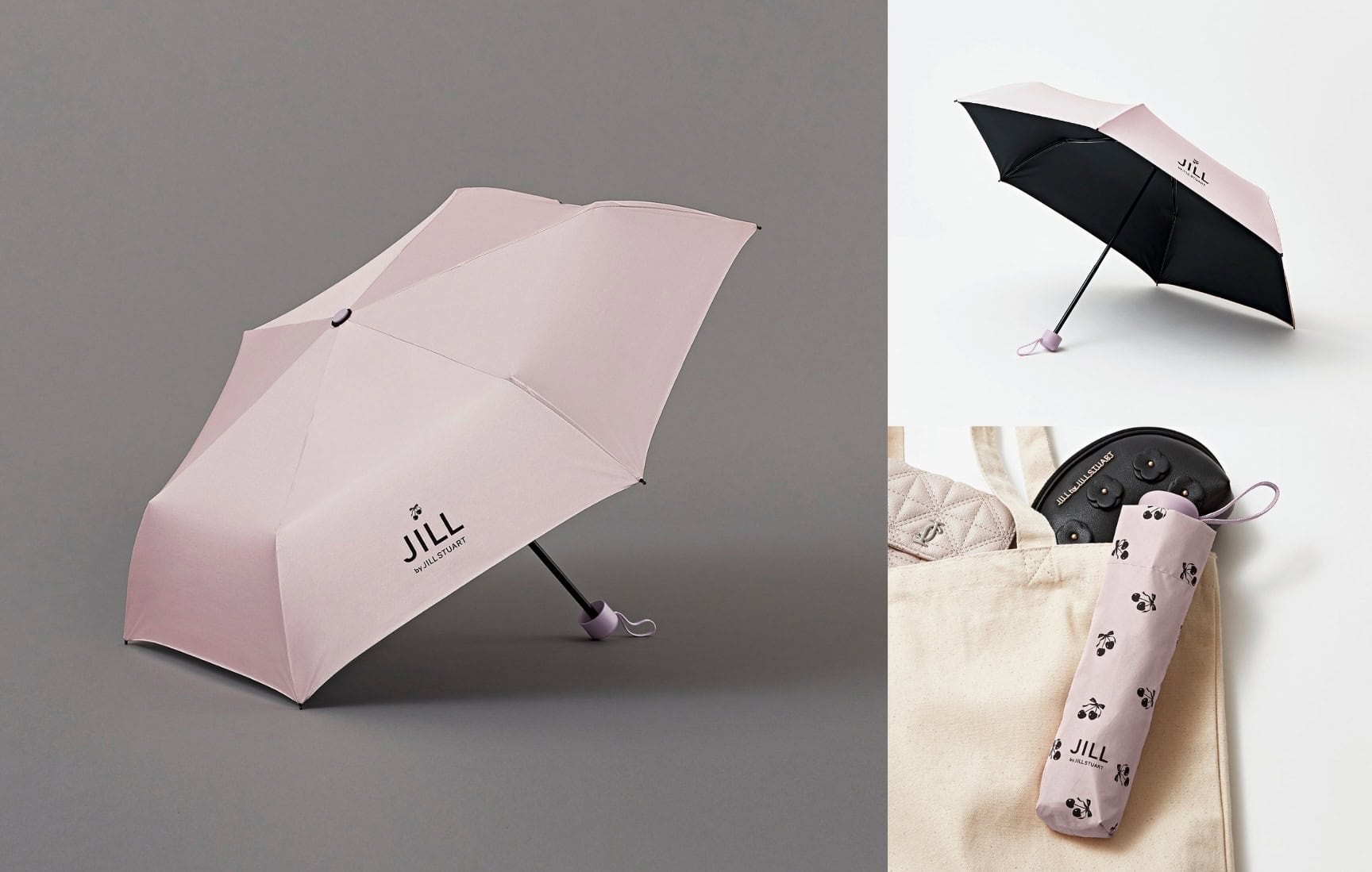 UVカット99.9%以上！ピンク×黒が可愛すぎる晴雨兼用折りたたみ傘が登場【sweet5月増刊号付録】