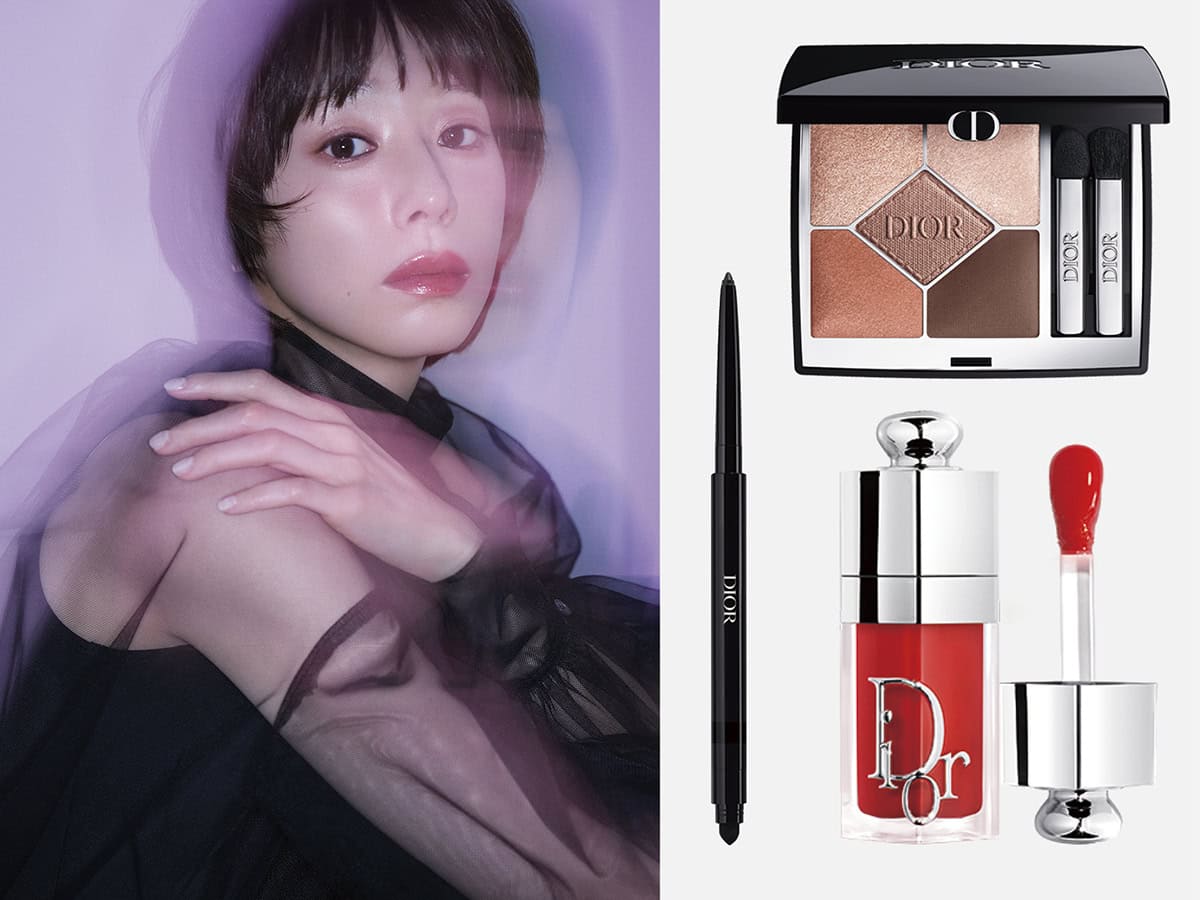 夏帆さんの芯のある透明感引き立つ、「ふっくらジューシー唇」メイク【河北メイク×ディオール】