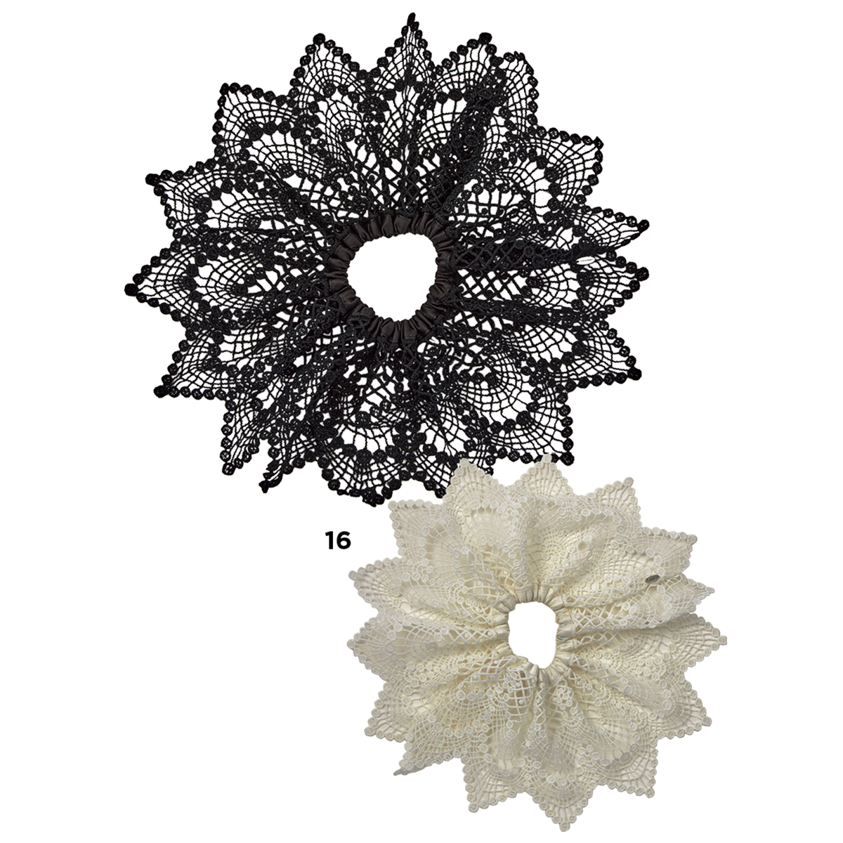 シュシュ各￥6,600（共にミースロエ／MIESROHE ルミネ新宿1店）