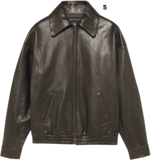 レザーブルゾン¥330,000(マディソンブルー)