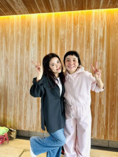 元気な侑華先生と。先生は最近、表参道で【いとむすび】というおにぎり屋さんを始めました。秋田の食材で作る美味しいおにぎりが食べられますよ！