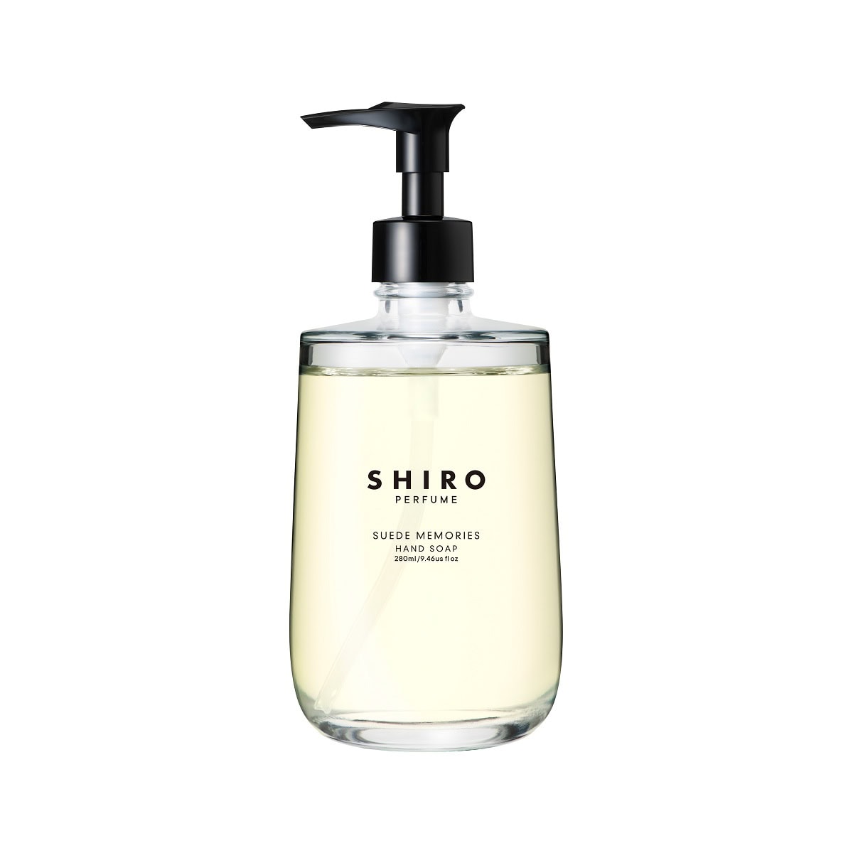新しい場所で始まる生活にギフトにも自分にもいいかも。SUEDE MEMORIES ハンドソープ280mL￥ 4,950（SHIRO ）