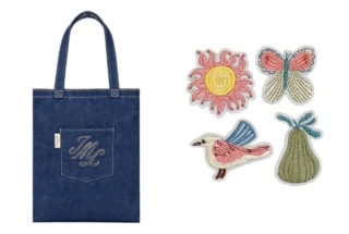 ￥26,500以上のご購入で「オリジナル デニム トート バッグとオリジナル 刺繍パッチ」が。これからの季節に活躍しそう！