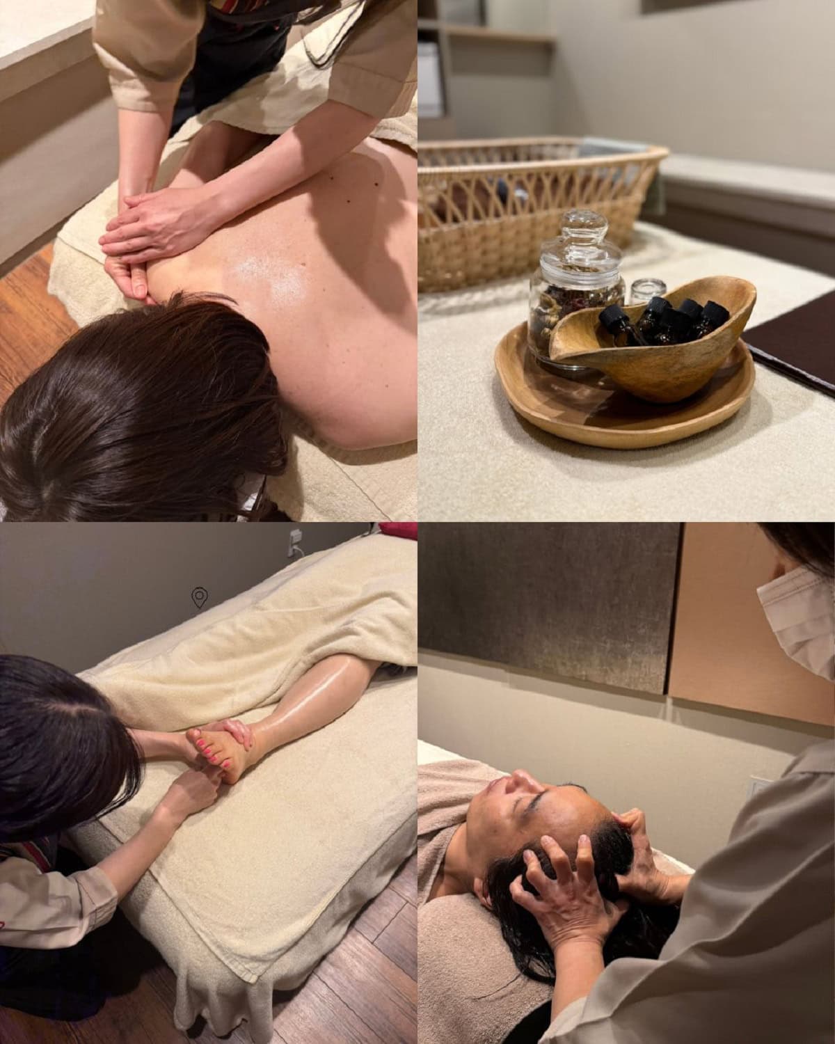 24年にリニューアルした、個室型の漢方湯治サロン「湯ノ院」。陰陽五行に基づいたパーソナルカウンセリング後、漢方と湯治を融合したセラピーで心身ともにリラックス。60分コースはフット￥9,000、ボディ￥13,000。※「湯ノ院」は大浴場をご利用の方のみ利用可能。