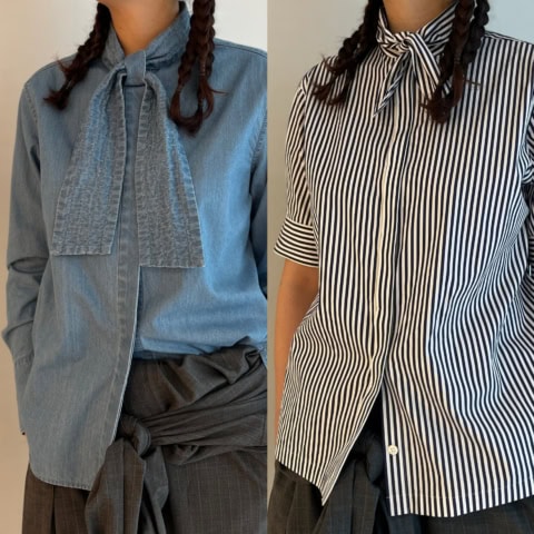 甘過ぎるデザインが苦手な方へ。40代にも似合う【ボウタイブラウス】発見！｜オトナミューズ掲載アイテム自腹買い