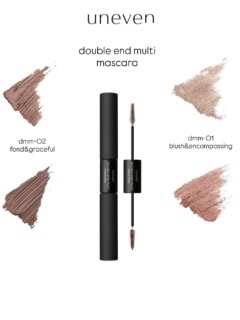 uneven double end multi mascara dmm-02 fond&graceful　愛あふれる優しいイメージのfondと、上品で女性らしいイメージのgracefulのダブルエンド。