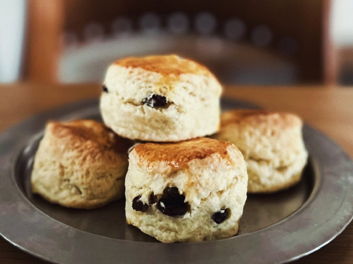 イギリス王室の伝統的なフルーツスコーンを再現！外の空気と一緒に楽しんで