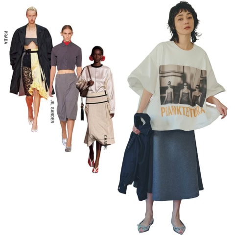 コンサバに着ない! 旬アイテム【ミドル丈スカート】は「大人の上品さ」が洒落見えのカギ