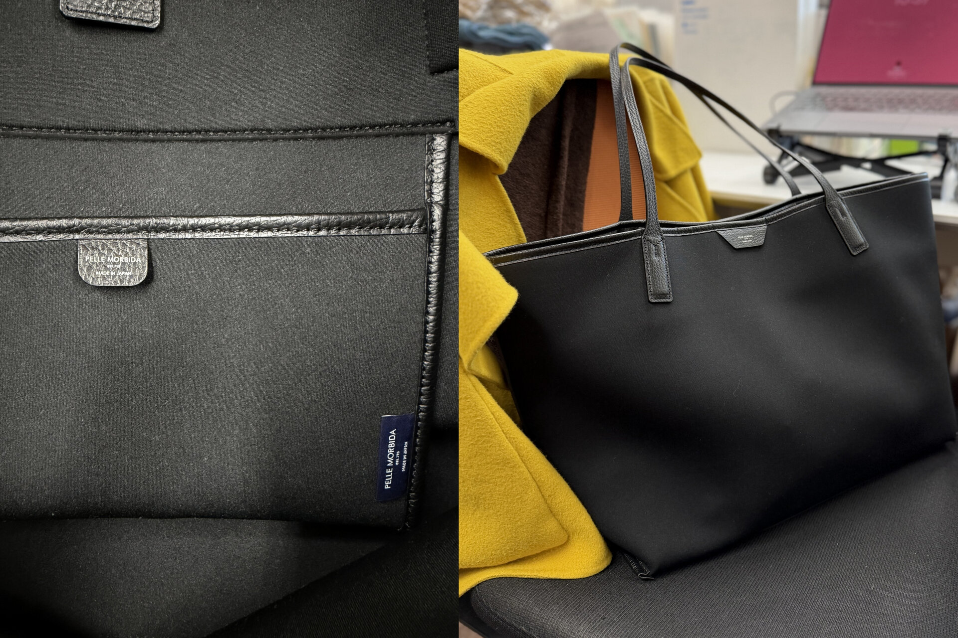 バッグの中で迷子になりがちな鍵やスマートフォンも、専用ポケットでスマートに収納。