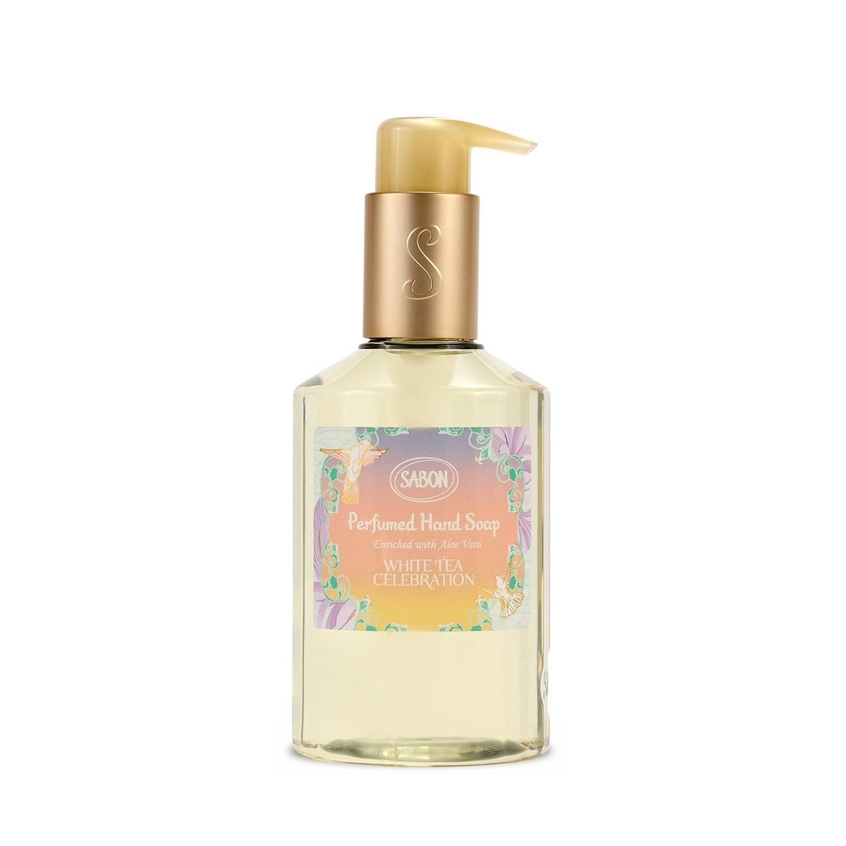 とろりとしたテクスチャーでやさしく手肌を洗浄するハンドソープ。細かな泡はキレがよく、スピーディーに汚れを落としつつ、アロエベラ由来成分がうるおいを与えてくれる。ハンドソープ ホワイトティー・セレブレーション 200mL ￥2,640（SABON Japan）※限定発売