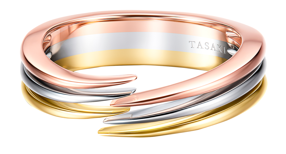 リング〈ディンジャーホーンプラス〉［K18ピンクゴールド / K18ホワイトゴールド /K18イエローゴールド］¥473,000（タサキ）