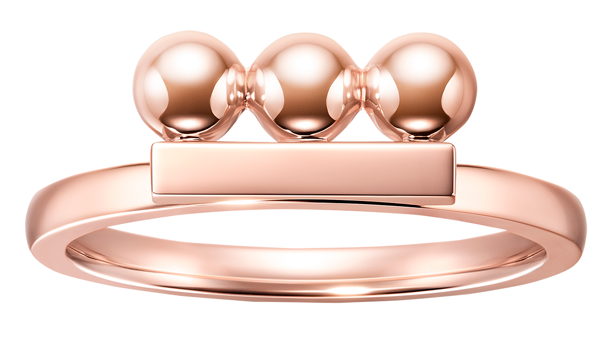 リング〈バランス シェイプ ネオ〉［18KSAKURA ゴールド］¥280,500（タサキ）