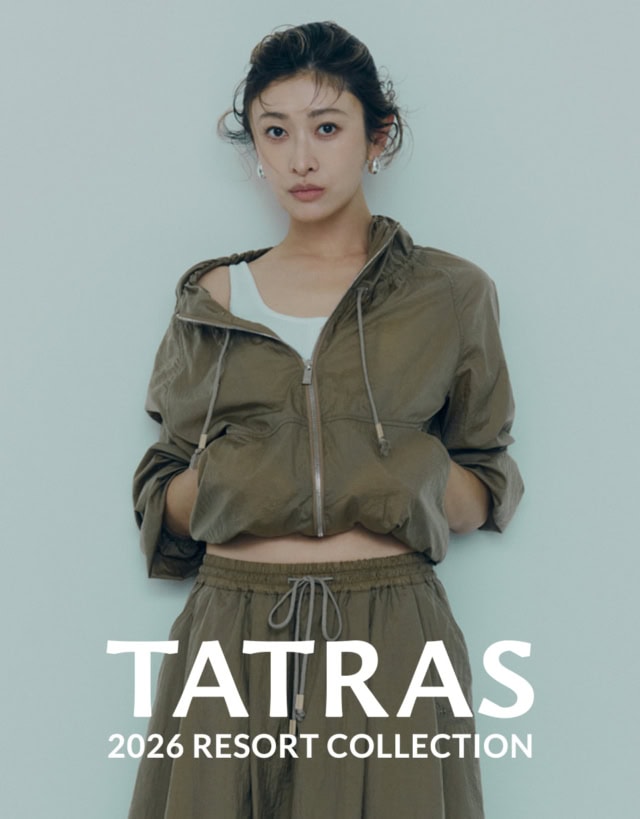 TATRAS｜山田優、「タトラス」のリゾートコレレクションで初夏の空気を纏う