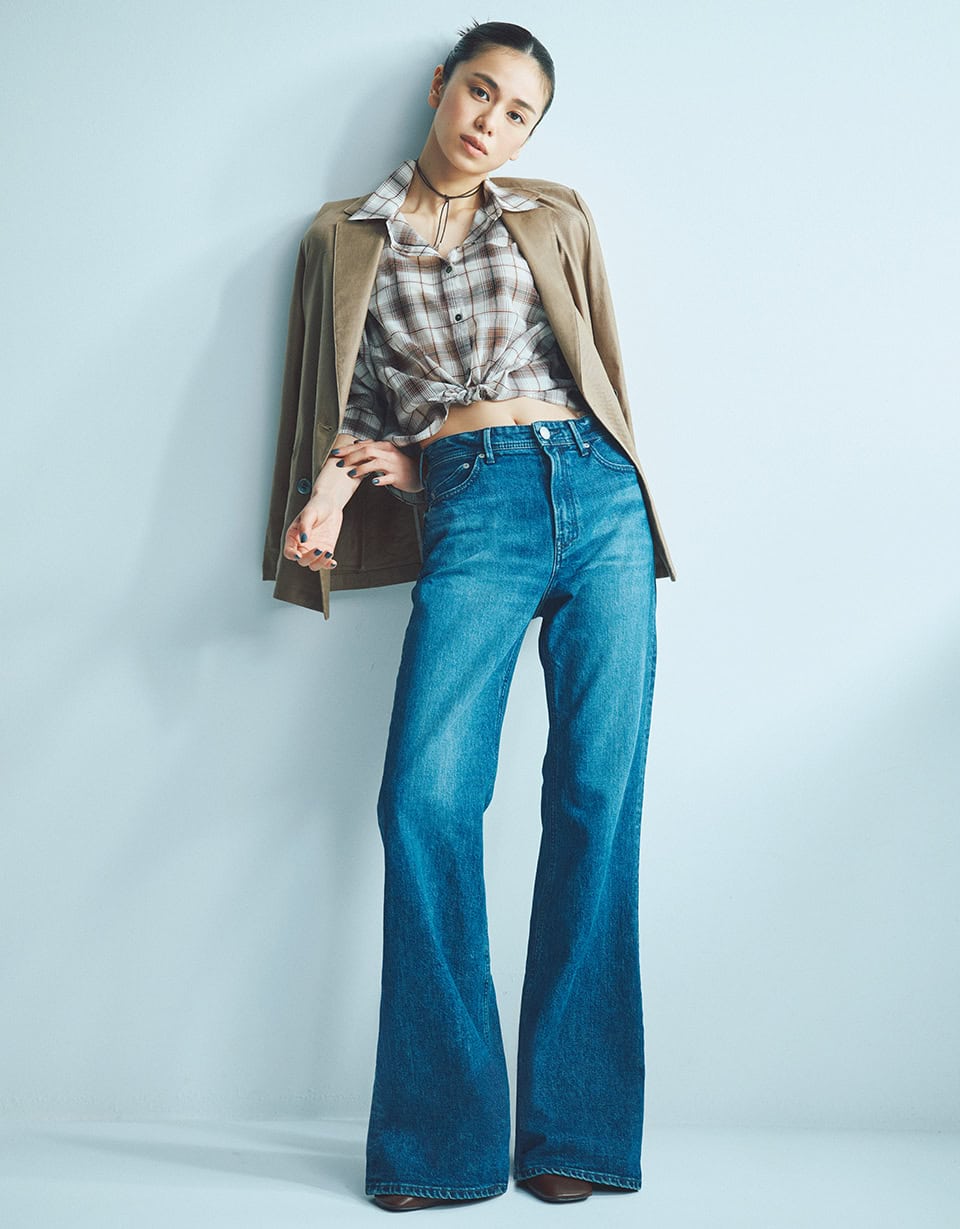 「ひざ下が長く見える !」デニムの常識を覆すヤヌークのフレアデニム【クレア】が今、売れてます !