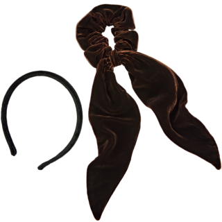 カチューシャ¥19,800、ヘアリボン¥58,300（共にアレクサンドル ドゥ パリ／アレクサンドル ドゥ パリ GINZA SIX店）