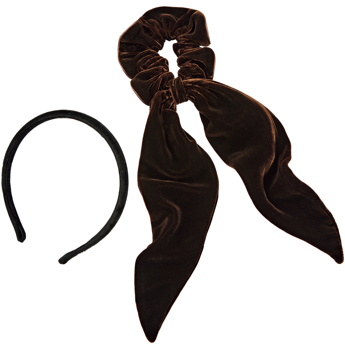 カチューシャ¥19,800、ヘアリボン¥58,300（共にアレクサンドル ドゥ パリ／アレクサンドル ドゥ パリ GINZA SIX店）