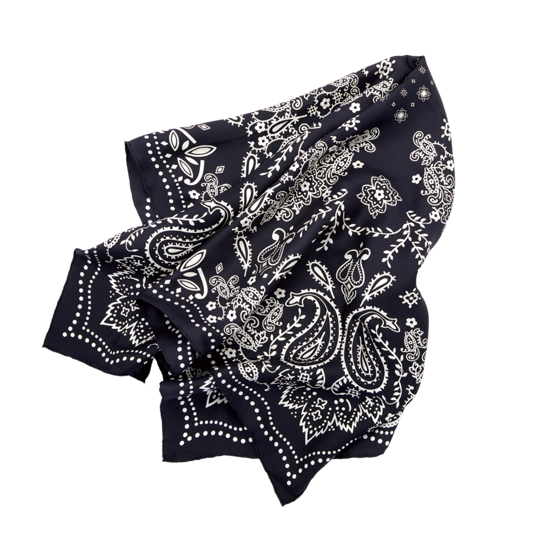 シルクスカーフ［H88×W88㎝］¥22,000（マニプリ）