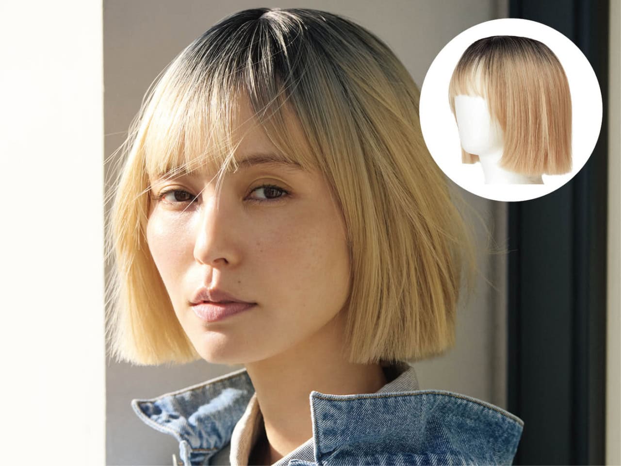 髪も痛まず気軽に試せる! 40代に似合う【大胆なハイトーンカラー】はウィッグで美しく取り入れる