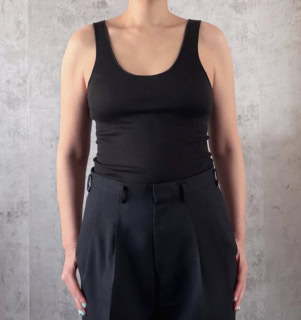 American Sea Island Cotton Tank Top￥18,700（グラフペーパー）