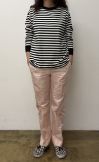 長袖アウターTシャツ ボーダー￥1,998（コンビニエンスウェア）