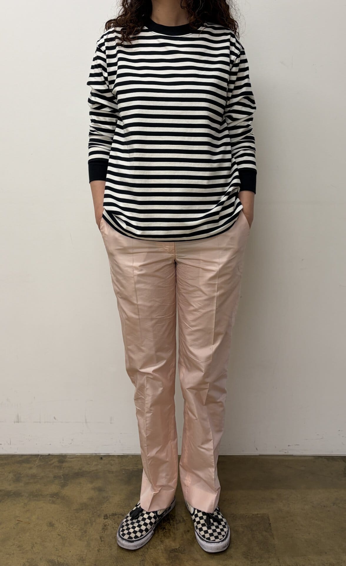 長袖アウターTシャツ ボーダー￥1,998（コンビニエンスウェア）