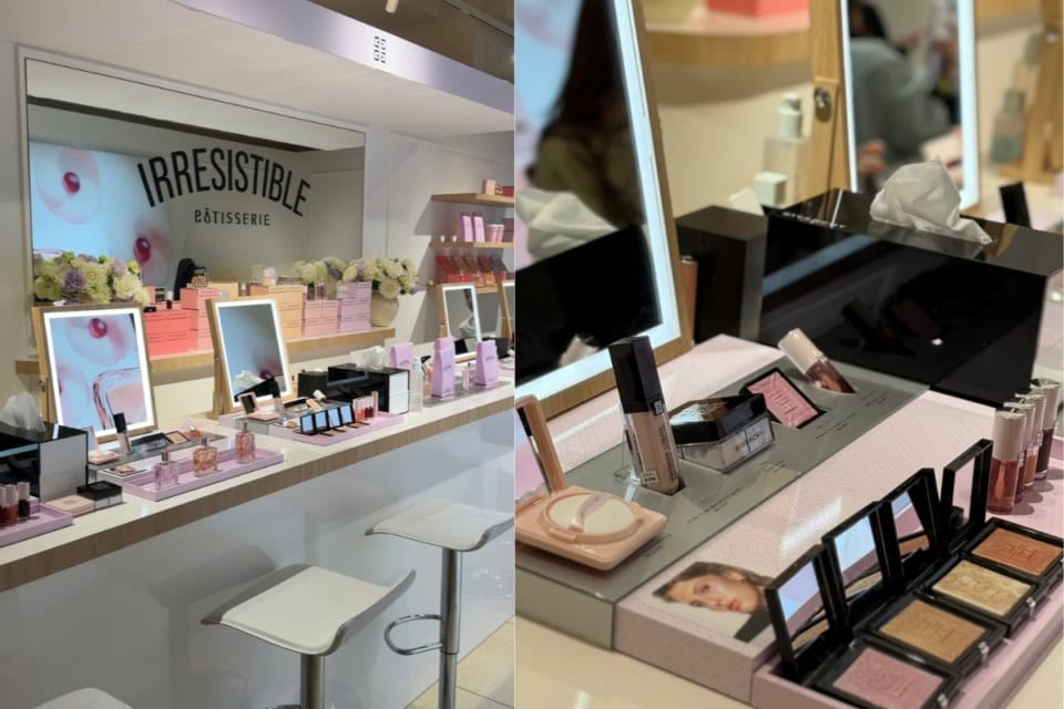 「プリズム・リーブル・デュアルトーン・ハイライター」は、可愛い見た目とは裏腹に、大人の肌のくすみを一瞬で飛ばす実力派！ぜひ体験コーナーで試してみて♡