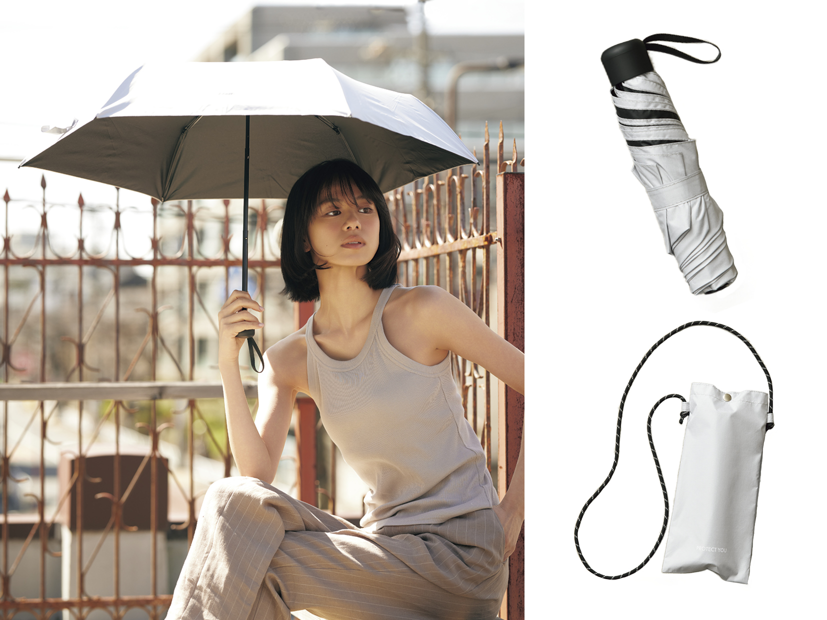 紫外線カット99.9%【オトナミューズ6月号増刊号付録】晴雨兼用折り畳み