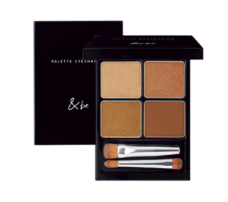 目元や唇に心地よくフィットする質感。&be パレットアイシャドウ カッパーブラウン ¥3,300 （Clue）