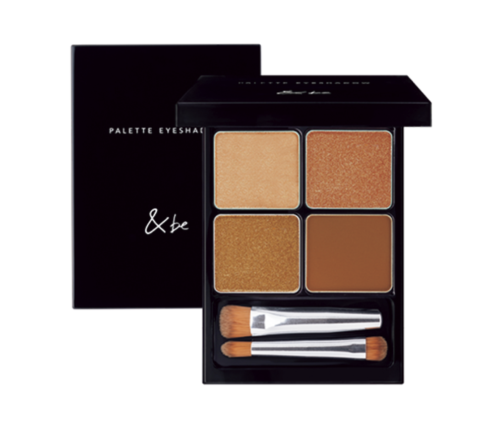 目元や唇に心地よくフィットする質感。&be パレットアイシャドウ カッパーブラウン ¥3,300 （Clue）