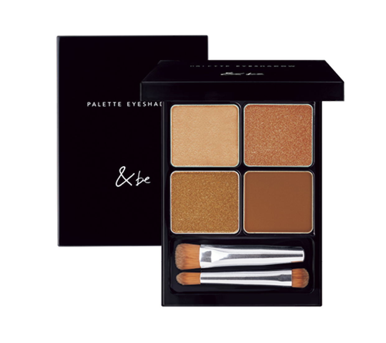 目元や唇に心地よくフィットする質感。&be パレットアイシャドウ カッパーブラウン ¥3,300 （Clue）