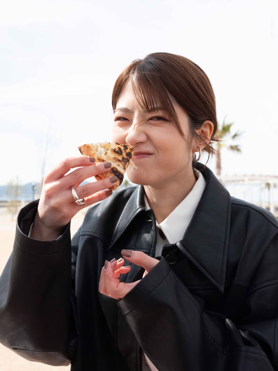 絶景を前に味わう本格ピザ！ なんという贅沢！