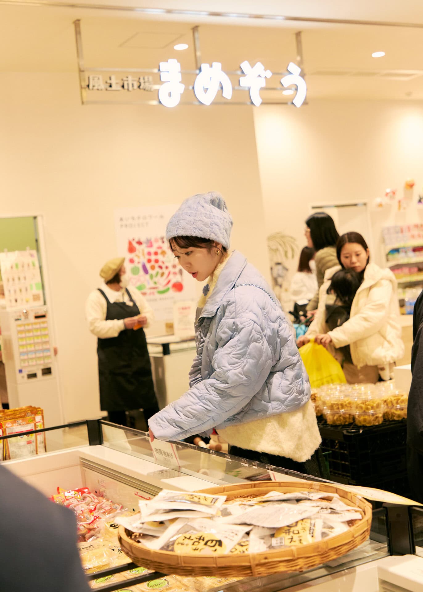 日常使いにもぴったり。帰り際に新鮮な生鮮食品を買い出し