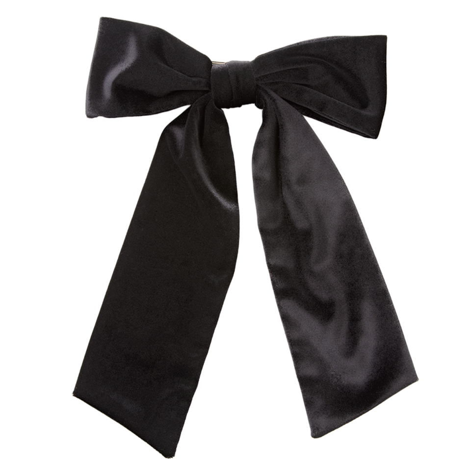 シンプルさが大人好みのリボンバレッタ。¥12,100（ジャルダン ドゥ シュブー）