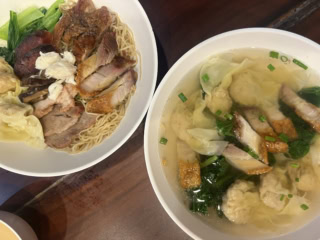 『バミーコンセリー』のタイ風ラーメン。あっさりしていてとても食べやすかったです。