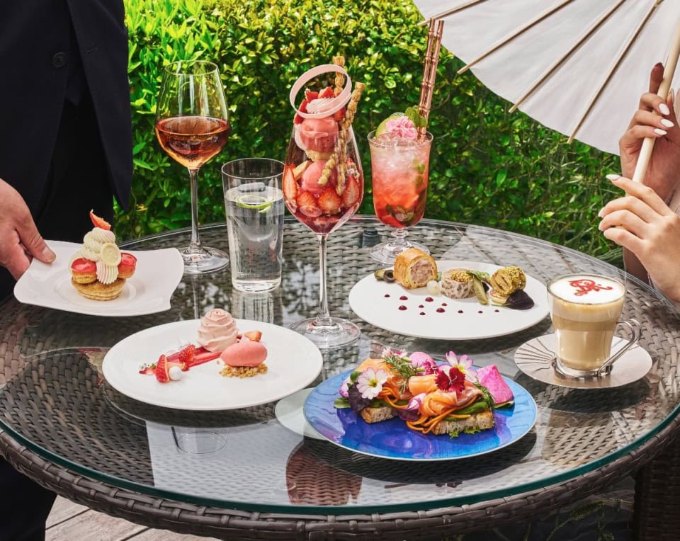 【セント レジス ホテル 大阪】地上50mでロゼワインのフリーフロー♡春フード＆スイーツを楽しむ限定ガーデンテラス
