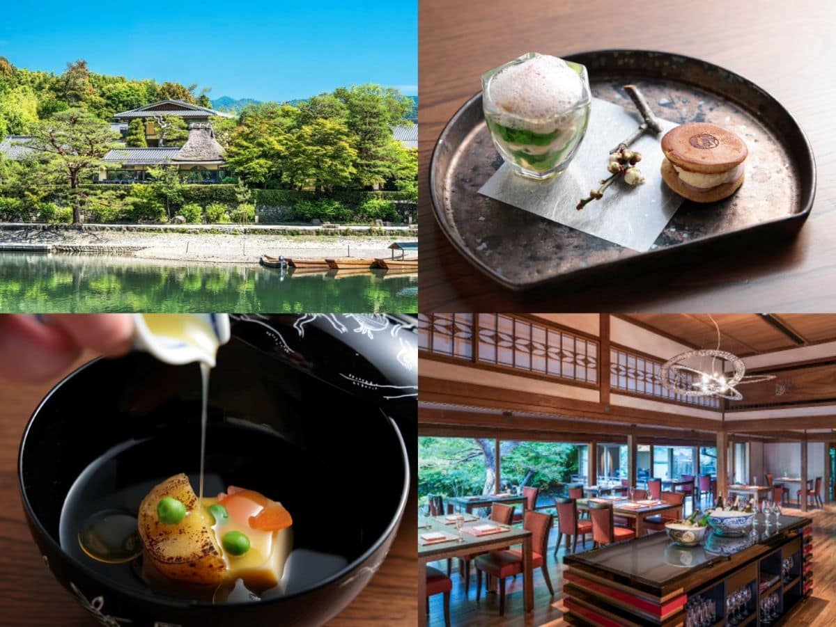 日本の歴史的伝統建築をモダンに落とし込んだホテル「ラグジュアリコレクション 翠嵐 京都」内にあるレストラン。5月31日までの春懐石をいただきに行ってきました。