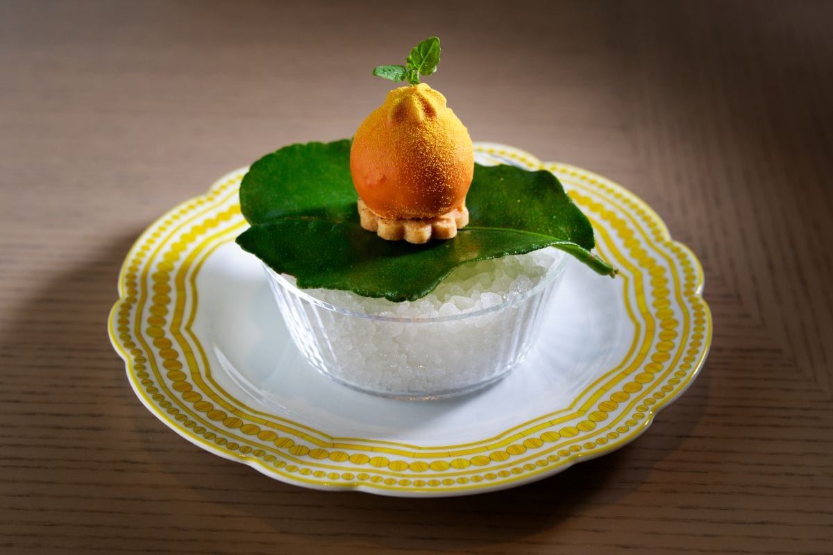 アミューズ「フォアグラとデコポン」 ～この場所で生まれた、新たな幕開け～