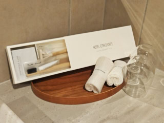 環境配慮などこだわりを感じるアメニティセットも。