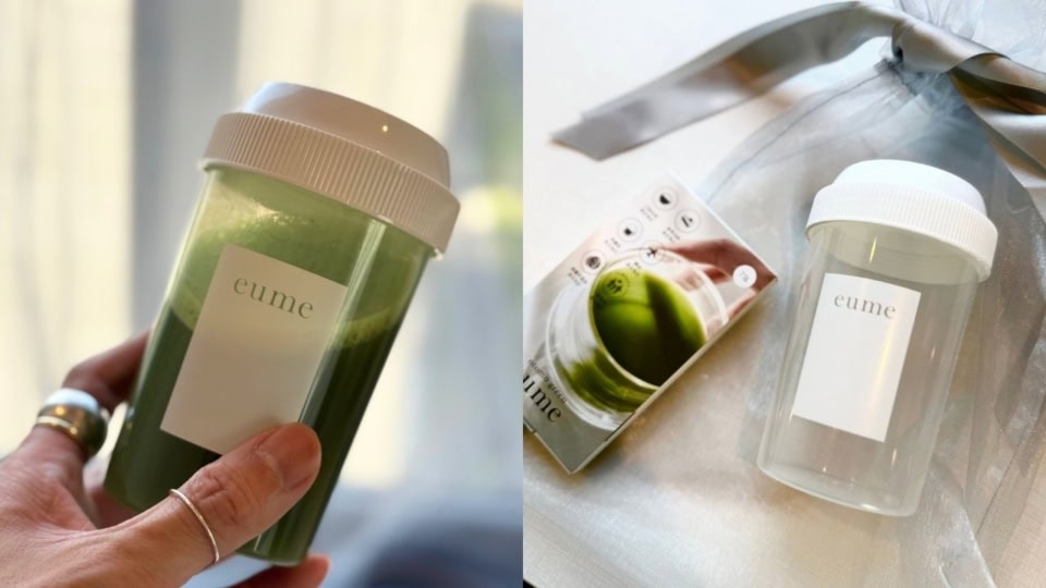 食生活が乱れる旅にありがたい！外食ばかりになる出張にも心強い味方。シェイカーに入れて降ればインナーケアドリンクのできあがり。