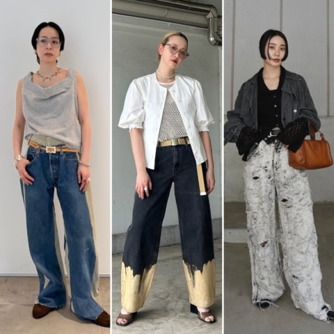 【40代スナップ7選】はくだけでシンプルコーデが即洒落る! 「ひと癖デニム」にみんな夢中です