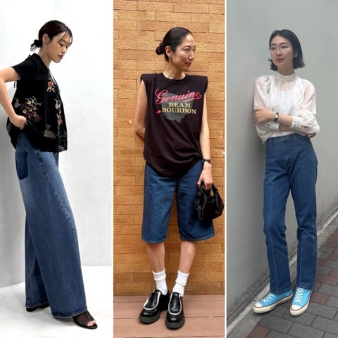 初夏は「ブルーデニム」に人気集中!おしゃれな人の着こなしの正解って?【40代スナップ7選】