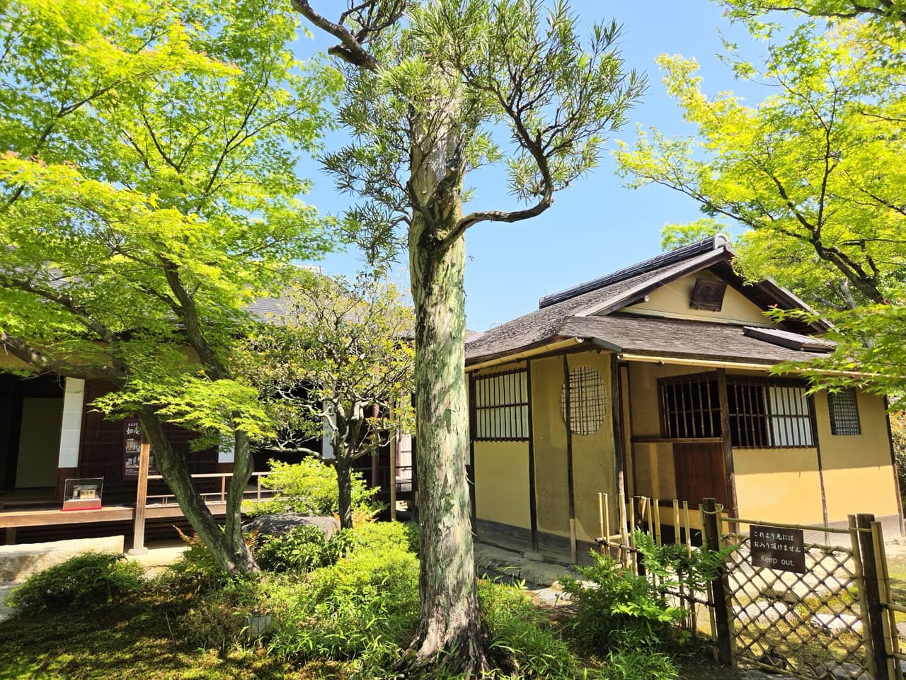 ホテルに隣接する「日本庭園 有楽苑」の中にある「国宝 如庵」。