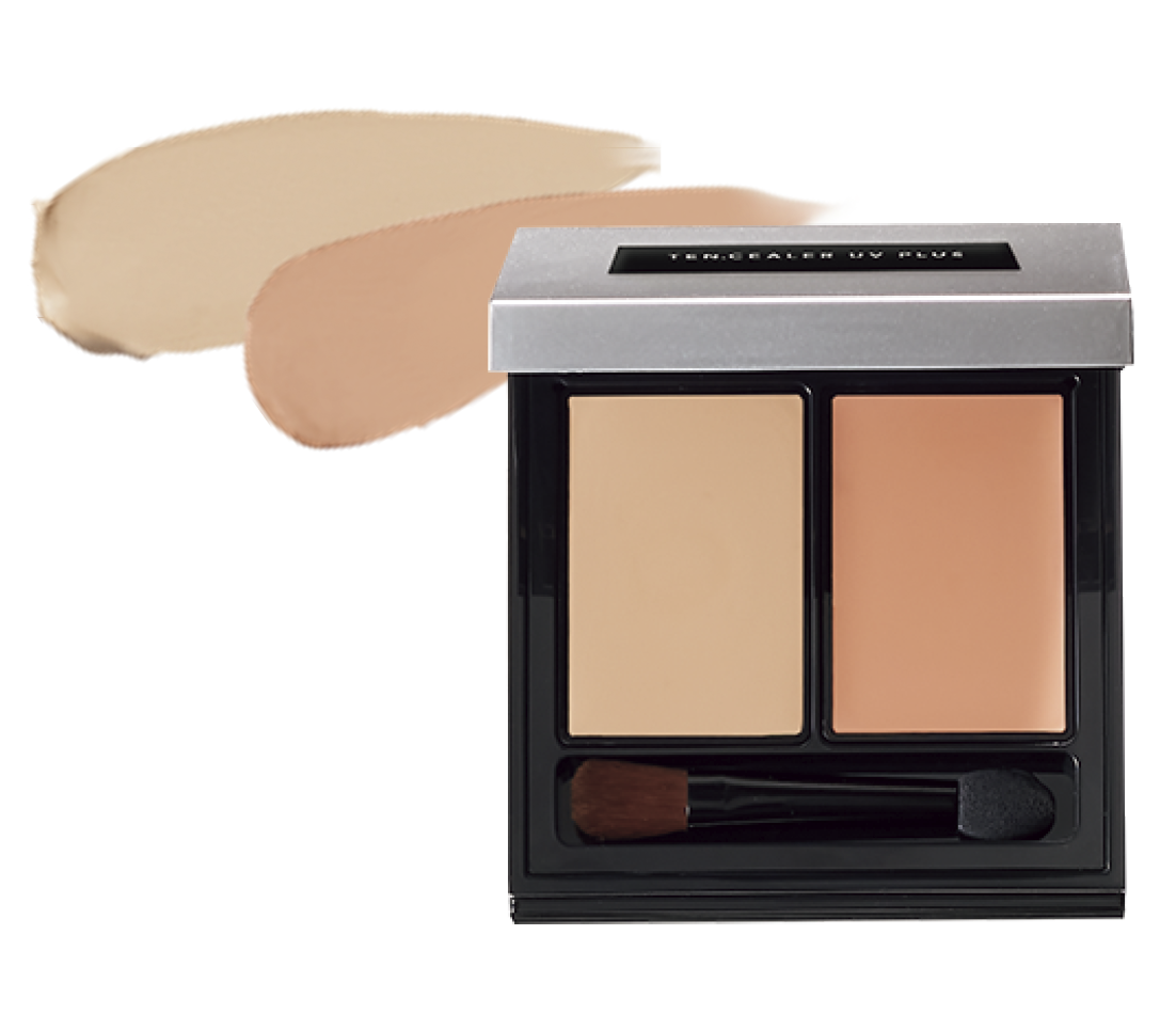 2_同 テンシーラーUVプラス ベージュ&オレンジ SPF50+/PA++++ ¥3,850（Clue）