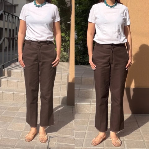 【自腹買いレポ】無印良品で発見!2枚組1490円の紳士用Tシャツは40代女性に理想的なサイズ感です
