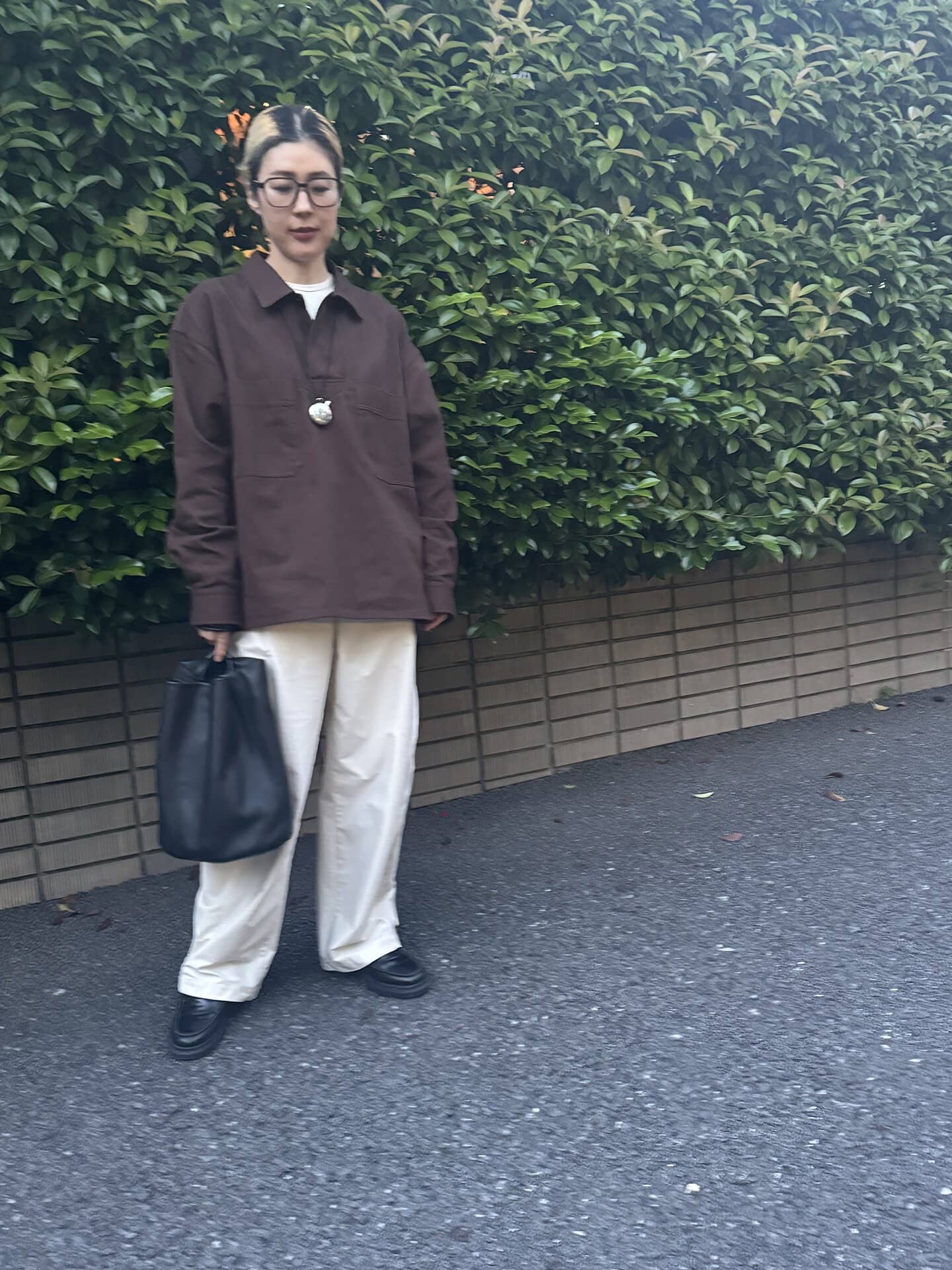 春先はこんな感じのスタイリングをしていました。季節を問わず使えて、便利なんですよ。